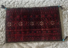 Custom Carpet Change Bag Magic Prop Vintage hand-knotted Tribal Wool Rug Zipper picture
