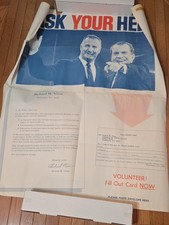 ORIGINAL 1968 NIXON AGNEW “I ASK YOUR HELP