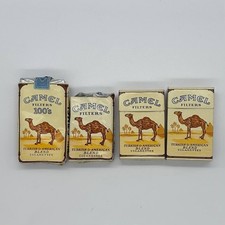 4 Vintage Camel Filters Empty Cigarette Packs USA Different Sizes Soft & Hard picture