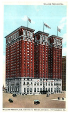 Pittsburgh PA William Penn Hotel Sixth Ave & Oliver Ave c.1925 Vintage Postcard picture