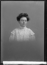 Photo:Mrs H G Ruppert Portrait Glasses Lace Blouse c1905-1909 picture