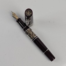 Marlen Burgundy Italian Resin Hippocrates Fountain Pen picture