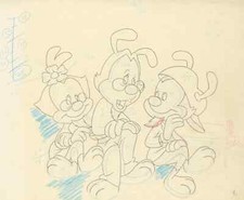 Animaniacs-Yakko,Wakko,Dot- Original Production Drawing-De-Zanitized picture