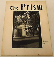January 1939 THE PRISM ~ Lynchburg College ~ Sigma Tau Delta~ Leland West, more picture