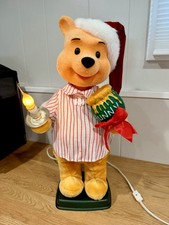 TELCO 1994 Disney Winnie the Pooh Animated Christmas Display - Tested & Working picture