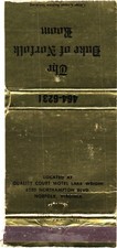 The Duke of Norfolk Room Norfolk VA Vintage Matchbook Cover 1970s picture