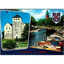 Highlights The City of Turku Finland Vintage Postcard SPP20 picture
