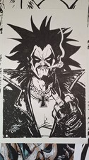 Lobo 11x17 Original Inked Art Signed by Michael Fulcher picture