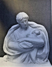 1914 Illustration Lorado Taft Statue of The Mother Instinct picture