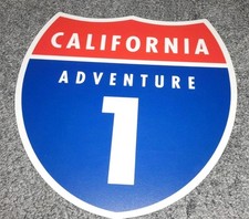 DISNEYLAND CALIFORNIA ADVENTURE PARK ORIGINAL AUTHENTIC ACRYLIC SIGN RARE PROP  picture