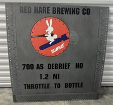 Red Hare Real Metal Plane Door Brewing Advertising. 40 Inch Wide/42' Tall picture