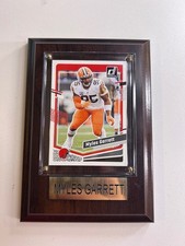 2023 Donruss Myles Garrett #68 Cleveland Browns Football Card Display Plaque picture