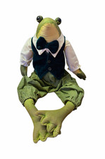 Vintage Judy Wachlin Everett Frog Doll 1990s Folk Art Primitive NWT 17” picture