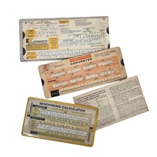 Vintage Kennametal Machining Calculator Slide Rule 1980 Metric Inches Converter picture