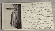 Postcard Private Mailing Card Public Library Boston Massachusetts MA Posted 1900 picture