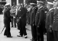 Handshake between Admiral Francois Darlan Governor General of Fren- Old Photo picture