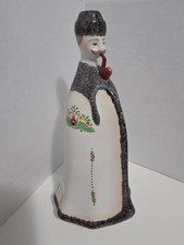 Vintage Aquincum Budapest Hungarian Folklore Porcelain Figurine Man with Pipe picture