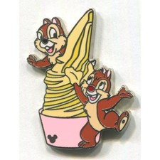 Disney Pin Chip & Dale Dole Whip Ice Cream Hidden Mickey Dessert Collection picture
