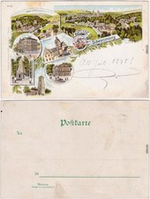 Schwarzenberg Erzgebirge litho: School Bad Ottenstein, Fürstenbrunn, Hotel 1898 picture