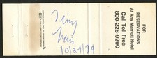 Tiny Tim d1996 signed autograph Matchbook Cover Singer Musician PSA Stickered picture