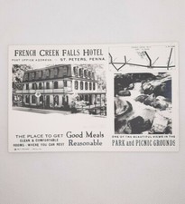 1930s St. Peters PA RPPC Real Photo Postcard FRENCH CREEK FALLS HOTEL Unused AZO picture