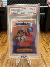 Topps 2024 Bowman Chrome Garbage Pail Kids Big Apple Acuña BGP-10 PSA 10 picture