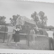 IL Chicago Heights Race Track Horse Starting Gate 1950s Illinois Vintage Photo picture