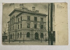 Post Office Street View ~ Harrisburg Pennsylvania PA ~ Antique 1900s Postcard picture