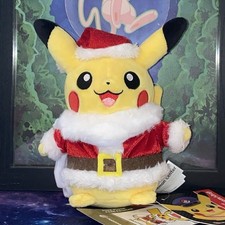 Pokémon Center Pikachu Santa Claus Costume Poké Plush  w/ Tag picture
