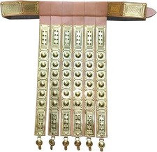 Antique Handmade Design Roman Leather Apron Belt Brass Fittings Wearable Cosplay picture