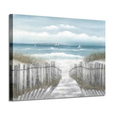 ARTISTIC PATH Seascape Artwork Seaside Path Canvas Painting 36
