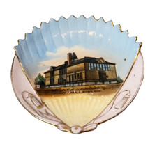 PUBLIC SCHOOL - HARMONY - MN MINNESOTA Souvenir Porcelain China Trinket DISH picture