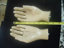 Vintage Mannequin women's Right and left Hand Prop Jewelry Display picture