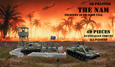 Anzac Australian Soldiers Playset Vietnam war 3D Printed 38mm scale 49 pieces picture