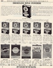 1947 Print Ad of DuPont & Hercules Smokeless Sporting & Military Rifle Powder picture