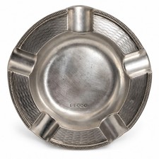 Antique 1919 Walker & Hall Sterling Silver Ashtray Sheffield Unpolished 112g  picture