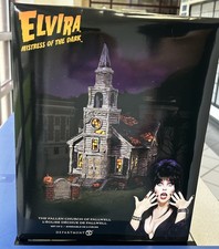 DEPT 56 ELVIRA THE FALLEN CHURCH OF FALLWELL VILLAGE 6013669 New MSRP $200 picture