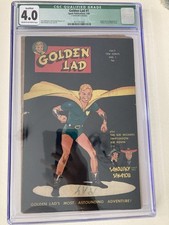 Golden Lad #1 (July 1945, Spark Publications) Rare, CGC QUALIFIED Graded (4.0) picture