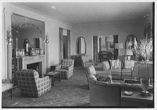 Photo:Miami Beach Florida W.A. Fisher Residence Living Room 1940 picture