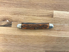 Kutmaster Utica, N.Y. 2-Blade Slipjoint Pen Pocketknife Brown Handle picture