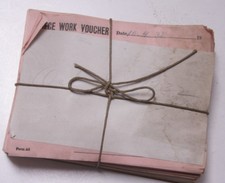 Oct 8 1932 Lamson Goodnow Piece Work Voucher Maunfacturing Pay Ephemera E42B picture