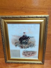 Clay Robinson & Co Livestock Calender 1893 frame Copy 11x13 picture