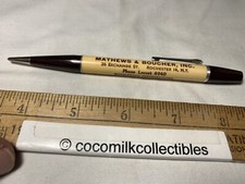 1940's Lead Mechanical Pencil Mathews & Boucher Whole Distributors Rochester NY picture