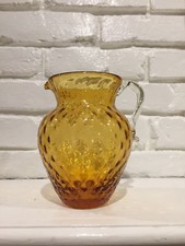 Amber Glass Pitcher Blown Glass picture