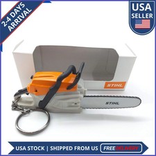 Stihl Chainsaw Shaped Keyring Battery Operated Keychain Toy picture