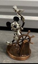 D'ARGENTA MEXICO DISNEY SAILOR MICKEY MOUSE SILVER GOLD PLATED FIGURINE RARE picture