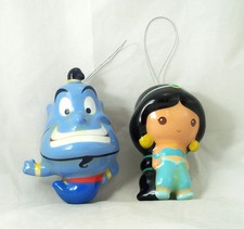 Hallmark Disney's Alladin GENIE & PRINCESS JASMINE Ornaments - SEE DESCRIPTION picture