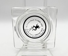 Vintage 50s E G Steinhilber & Co Oshkosh WI Glass Advertising Ashtray Frog Legs picture