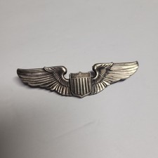 WWII Pilots Graduation Wing .925 Sterling Silver Amcraft picture