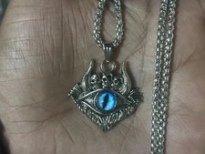 Trillionaire Maker Magical Pendant Silver Evil Eye Stone Protection Charm picture